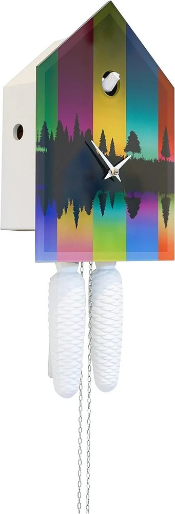 Colorful Black Forest Cuckoo Clock, Designer Cuckoo Clock, Modern Cuckoo Clock