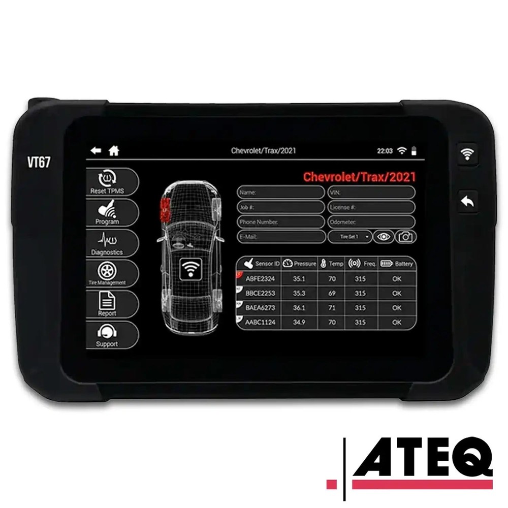 1pc ATEQ VT67 TPMS Tire Diagnostic Tablet