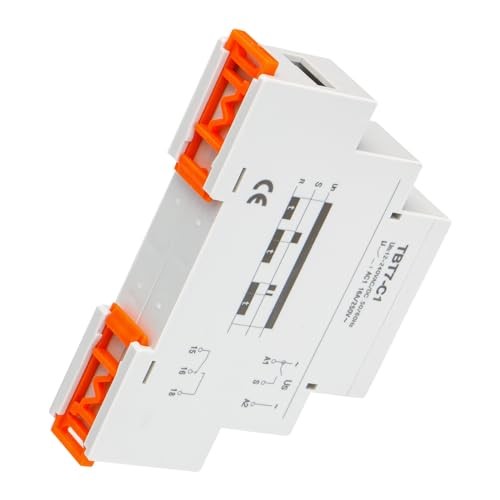 Multi-Function Time Relay, 16A Delay Off SPDT, DIN Rail Mounting 12-240VAC/DC