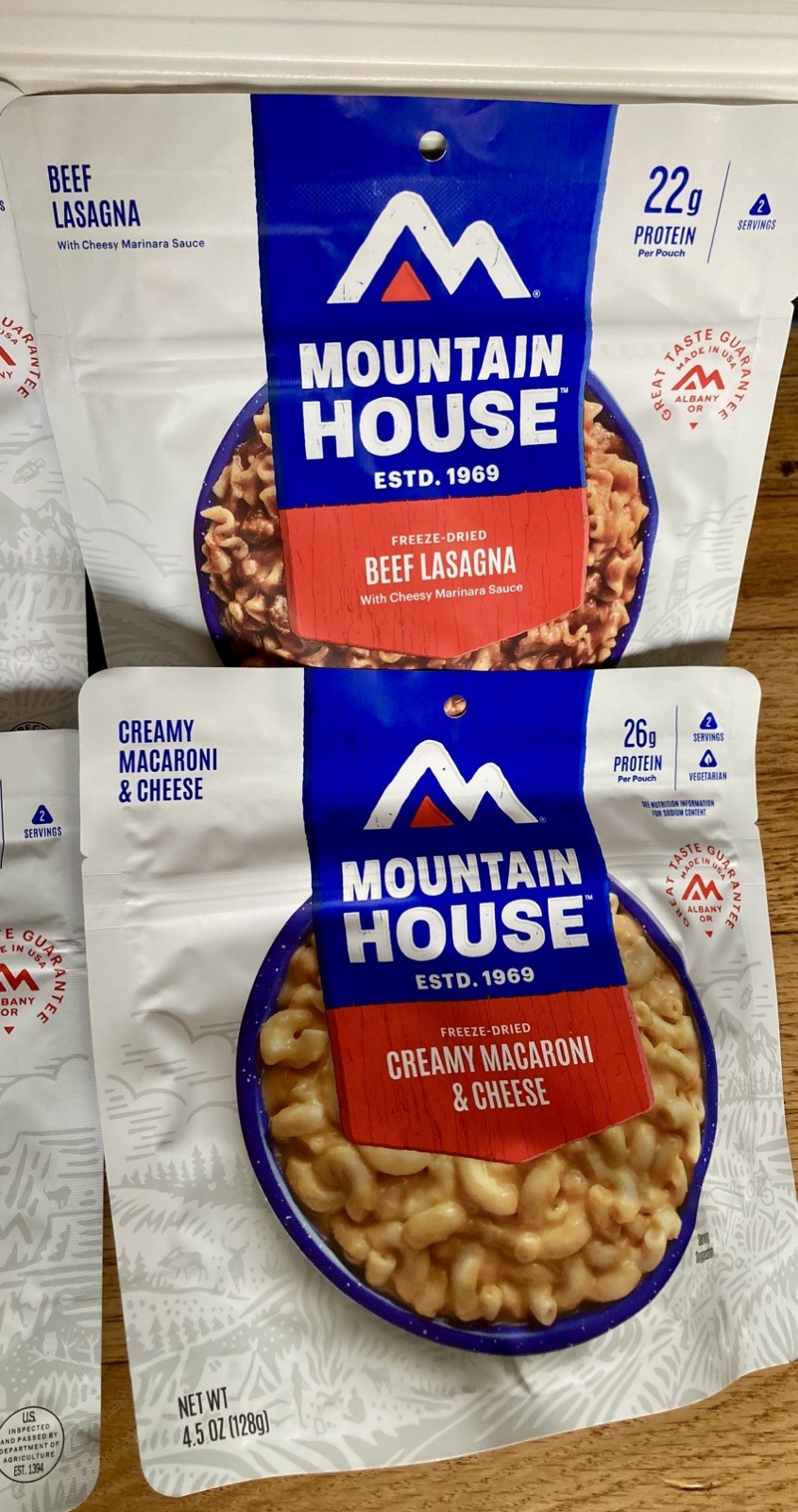 Mountain House Meals 6 Assorted Flavors Freeze Dried Camping Emergency Food
