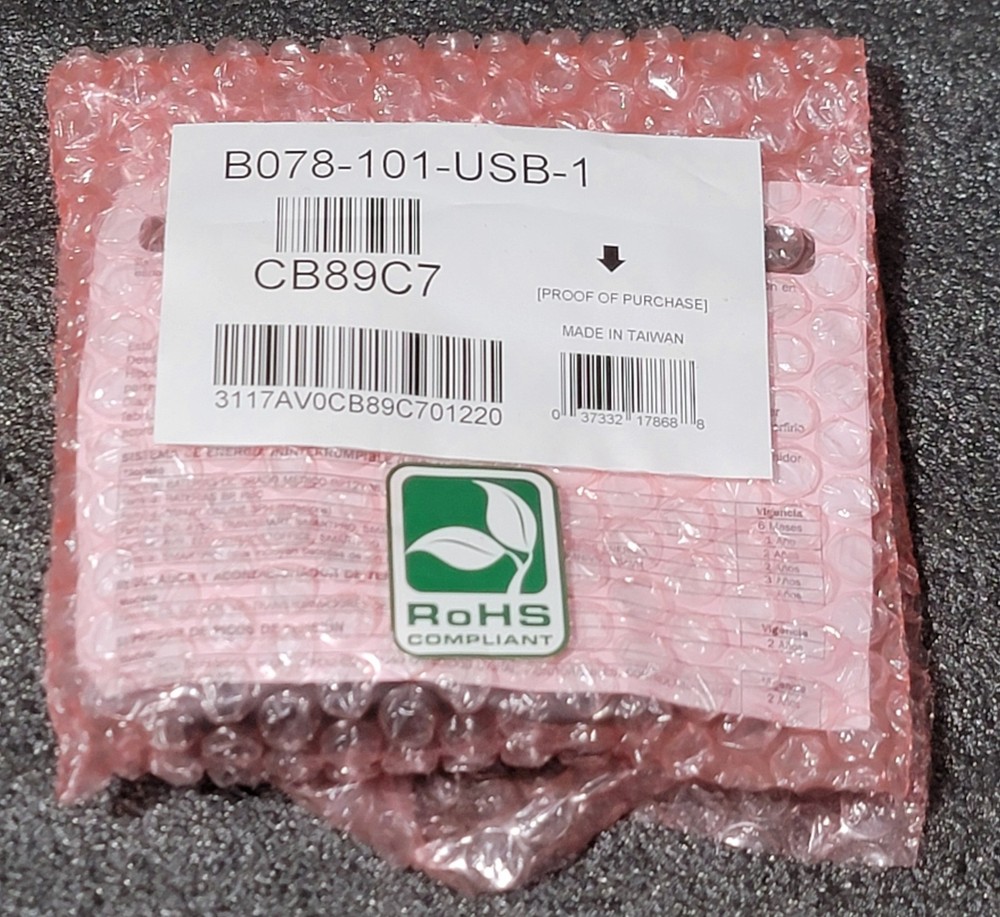 NEW! TRIPP-LITE USB SERVER INTERFACE UNIT CABLE B078-101-USB-1