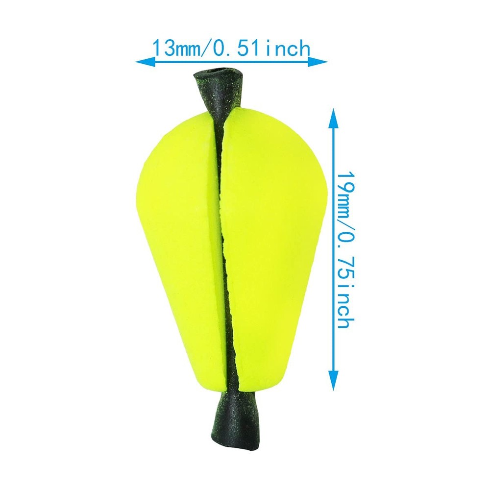 WHYHKJ 10pcs Float Foam Water Drop Strike Indicators Teardrop Floating...