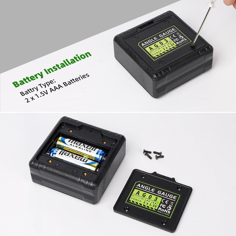 Digital Angle Gauge Electronic LCD Inclinometer Bevel 360° Measuring Protractor