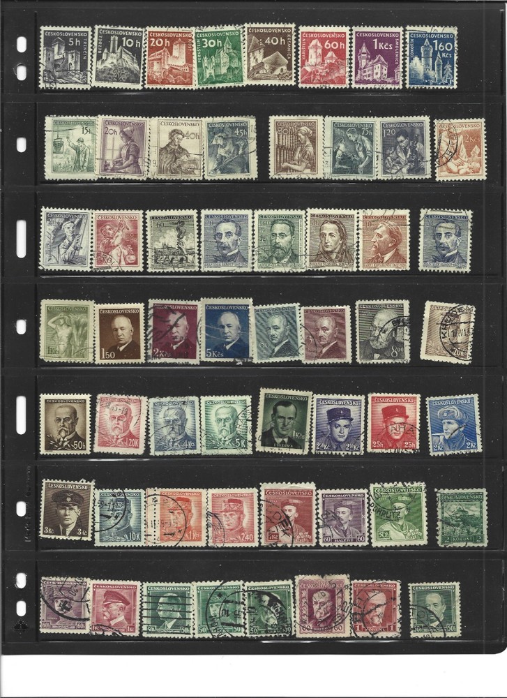 Czechoslovakia - large stamp collection 1919-1990s
