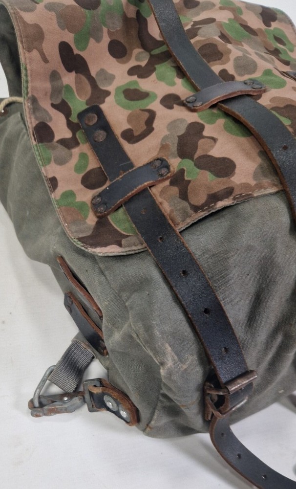 Vintage Austrian Military Bag Backpack