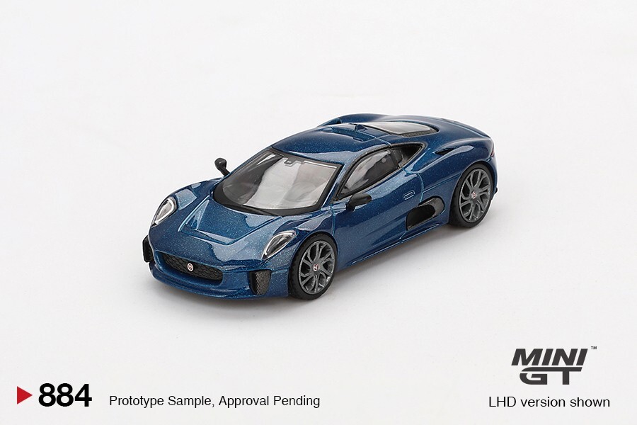 Mini GT 1:64 Jaguar C-X75 Blue #884