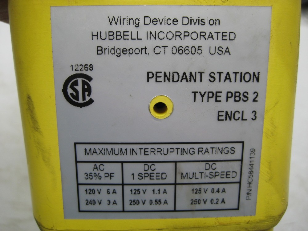 HUBBELL PBS2 PUSHBUTTON STATION NSNP