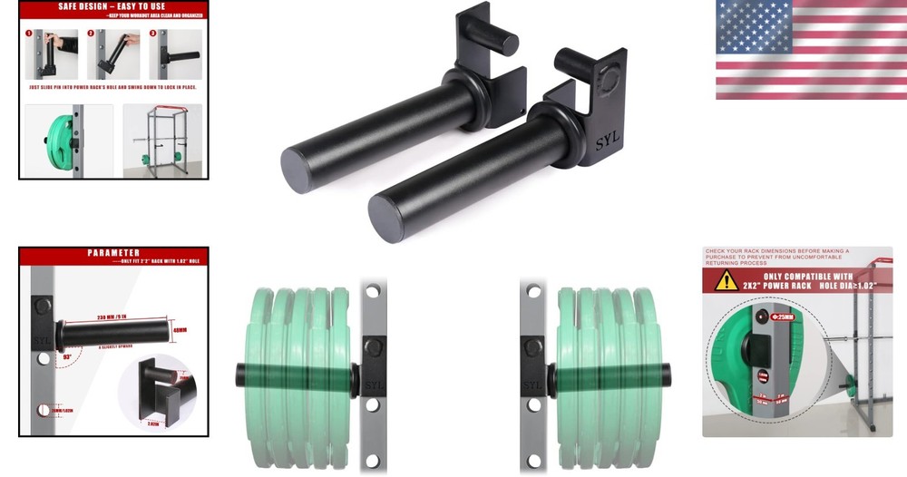 Easy-Load Weight Plate Storage Rack Attachment - Secure & Durable Design