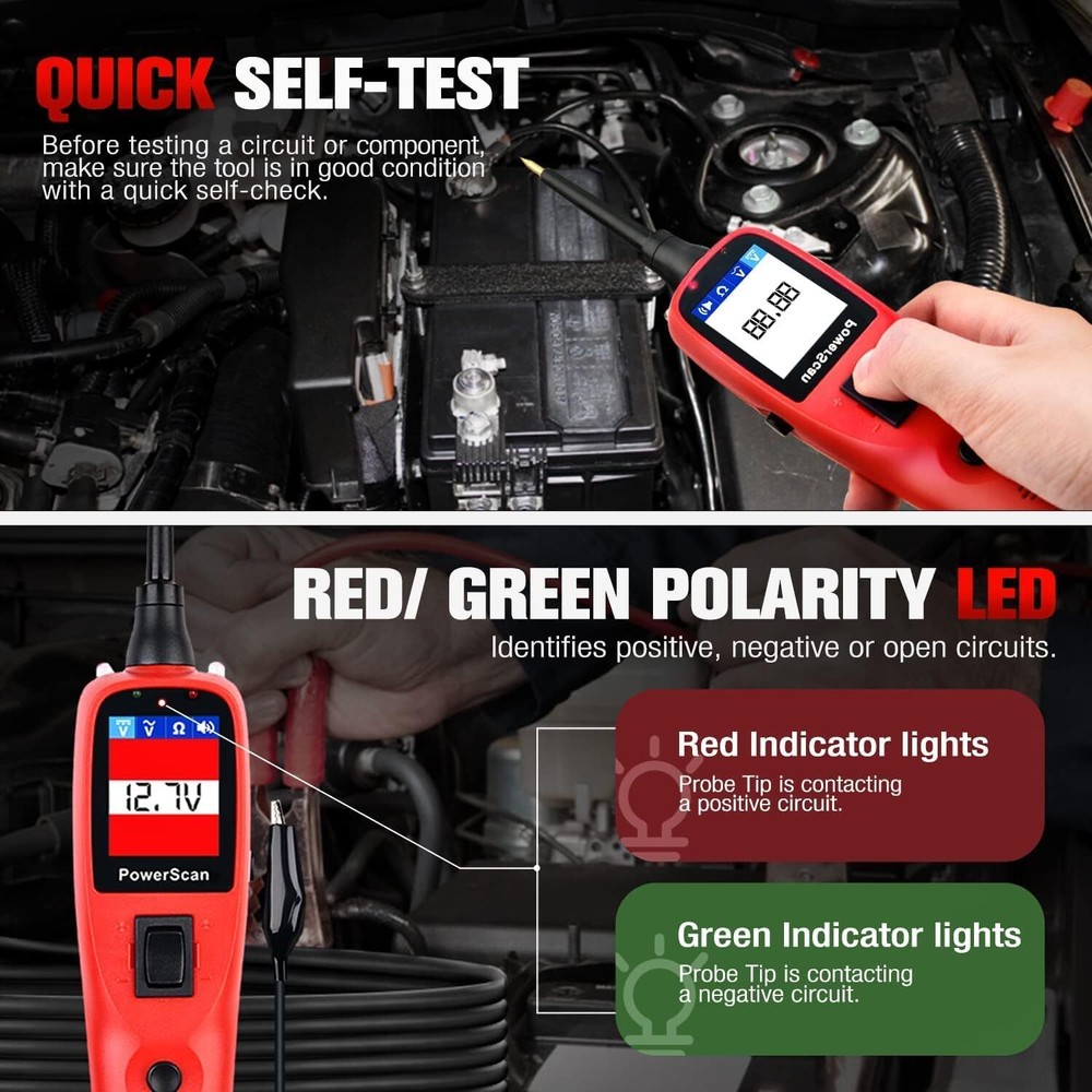 2025 Autel PowerScan PS100 Circuit Tester Electrical Diagnostic Power Probe