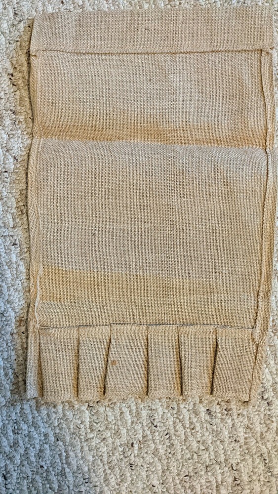burlap garden ruffle flag blank