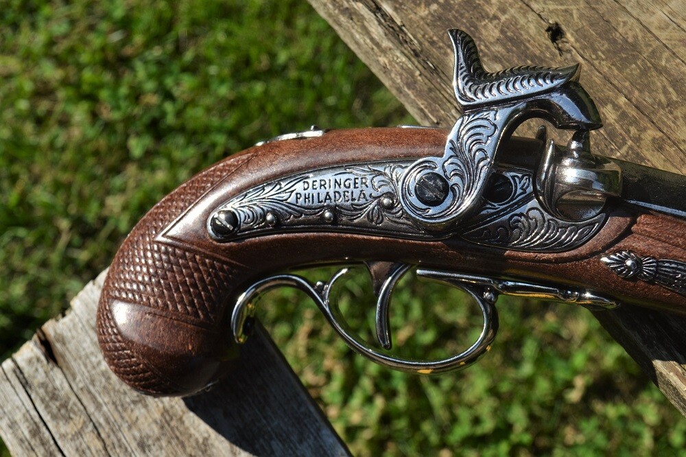 1862 Baby Philadelphia Derringer - Civil War Lincoln Assassination Denix Replica