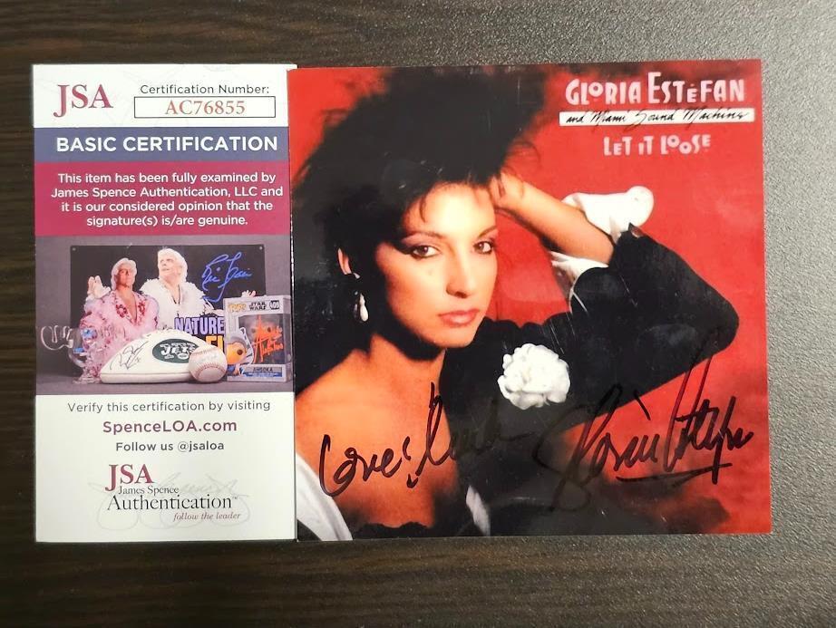 Gloria Estefan Signed Autographed Let it Loose CD JSA framed