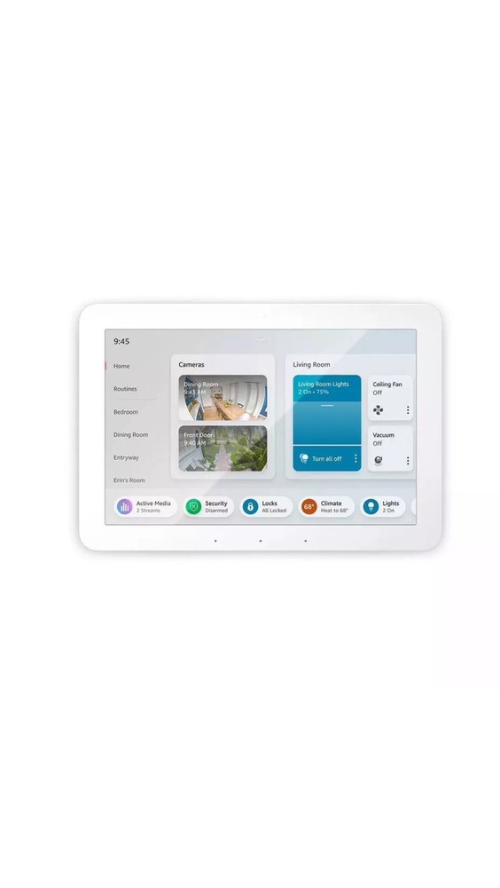 Amazon Echo Hub 8" Smart Home Control Panel with Alexa - White