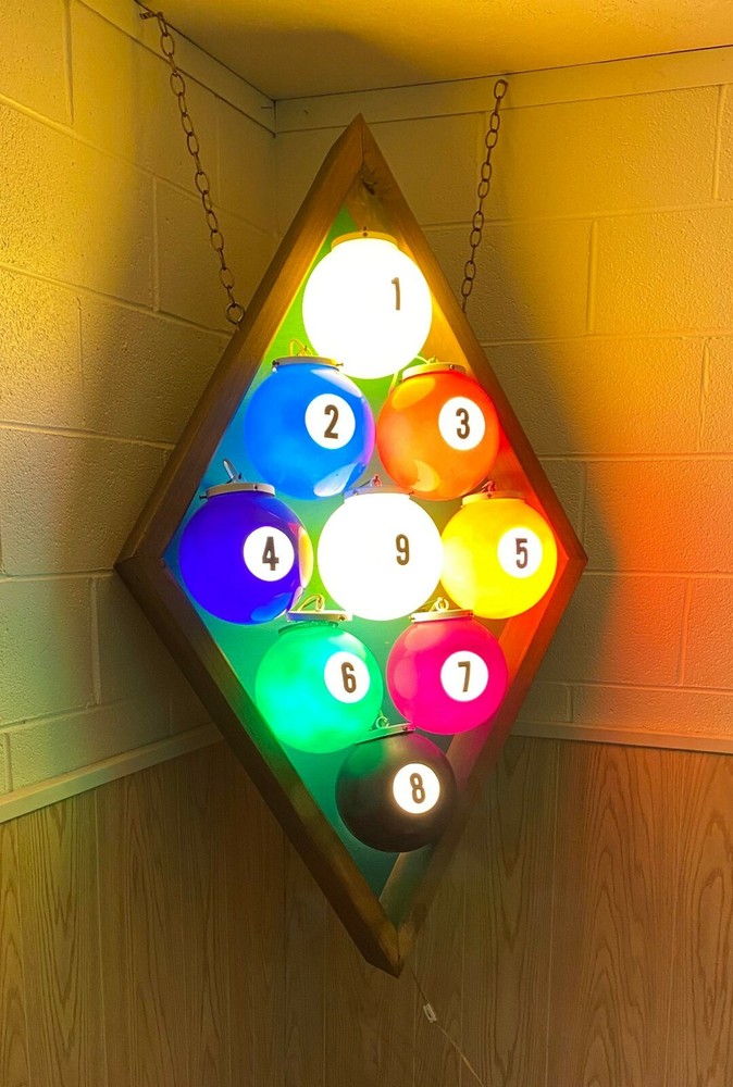 Custom 9 Ball Decorative Billiard Light