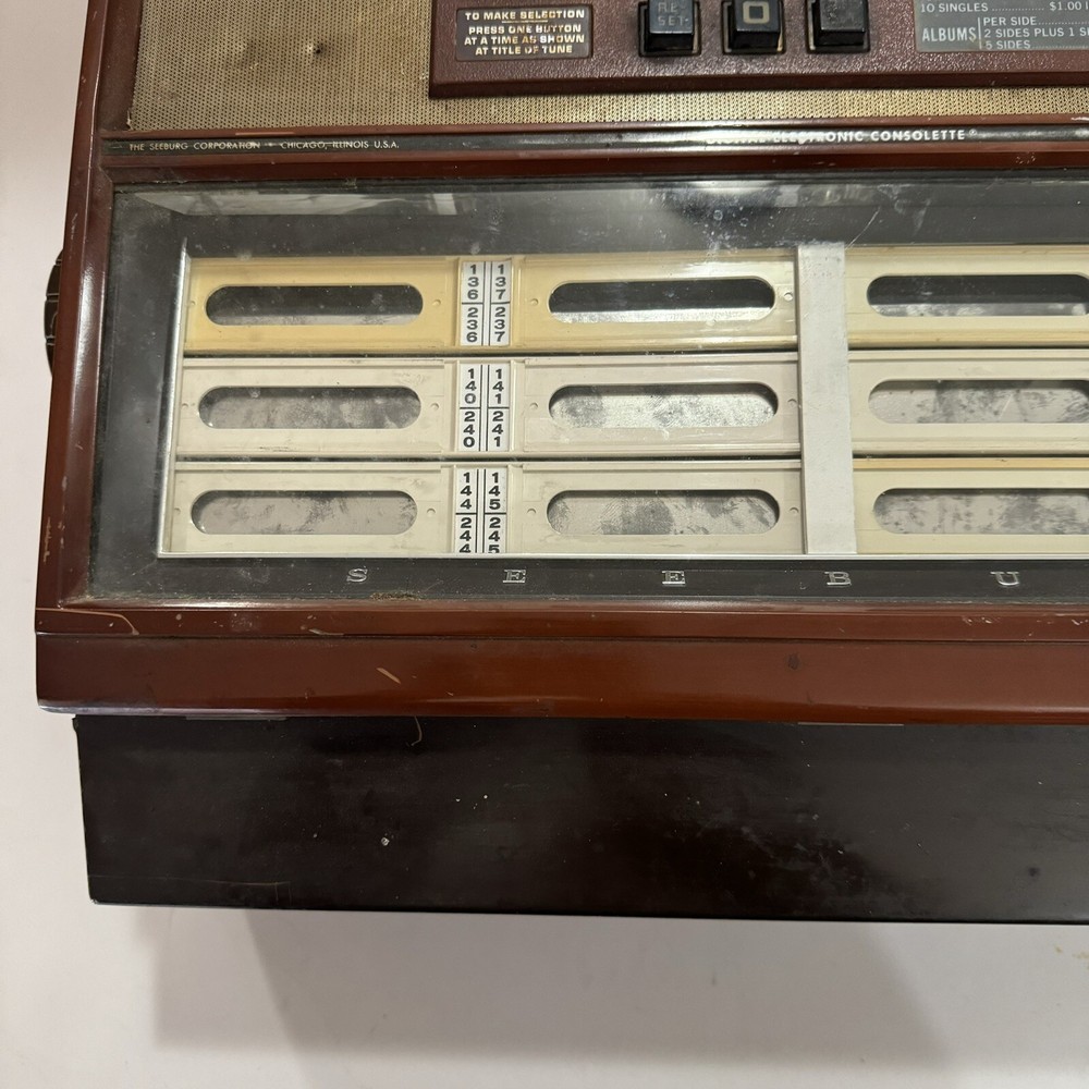 Vintage Seeburg Jukebox Untested