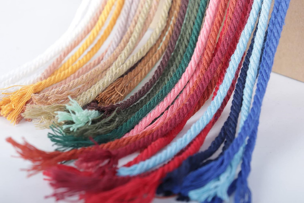 3mm Macrame Cord 109 Yards Colored Cotton Rope
