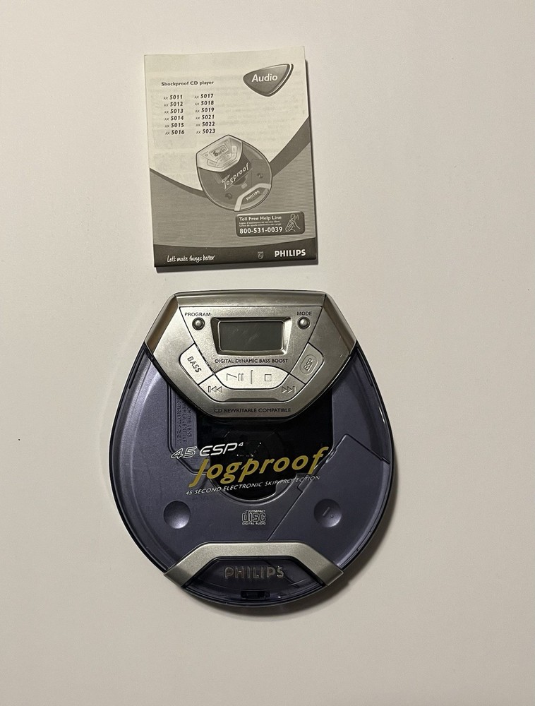 Philips Portable CD Player Jog Proof Skip Protection Working Tested