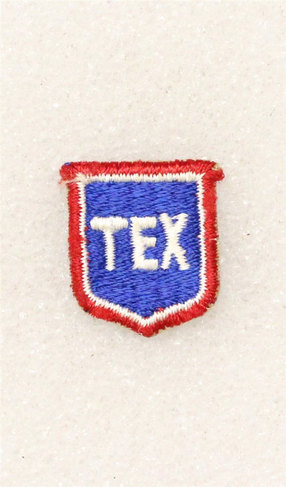 Army patch 6857: - "TEX" Texas State Guard cap patch - WWII original