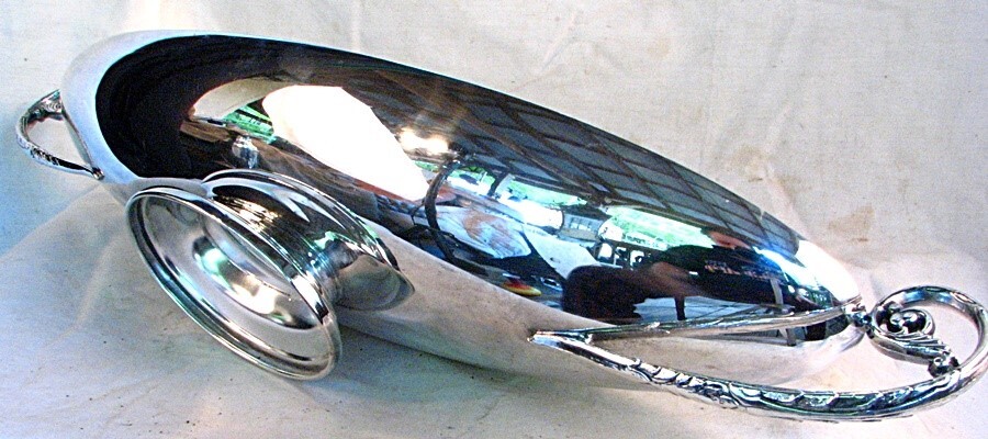 MCM BLACKINTON SILVER CONSOLE BOWL DANISH MODERN c.1950'S