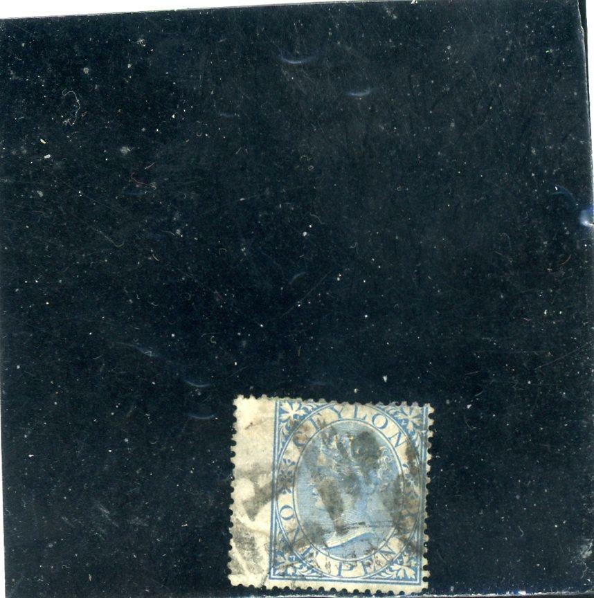 Ceylon 1868 Scott# 61 canceled Extra Wide Margin