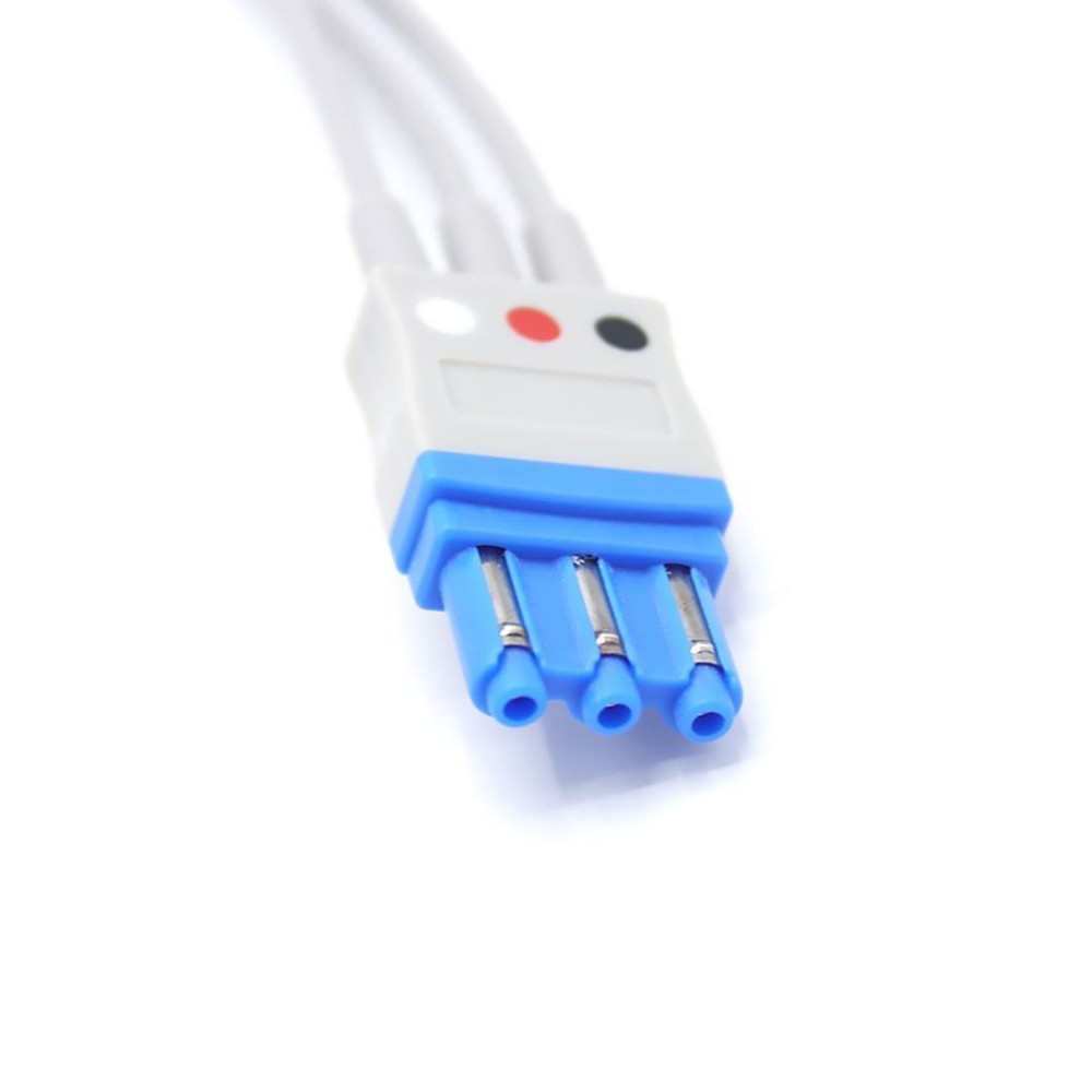 Philips M1673A ECG Compatible Leadwire 3 Leads - Snap