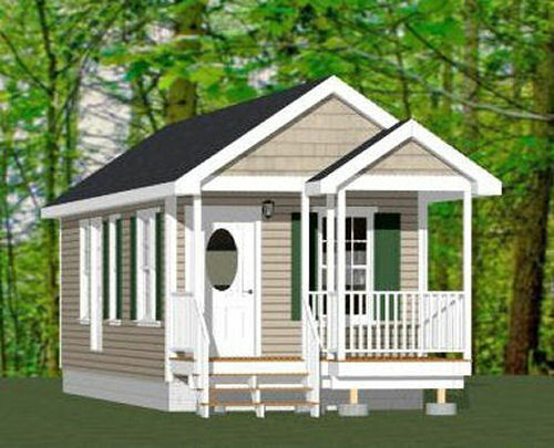 12x32 Tiny House -- 384 sq ft -- PDF Floor Plan -- Model 1C