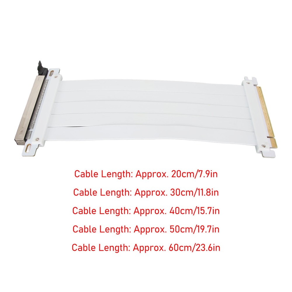 Flexible PCIE 4.0 X16 Extender Riser Cable For Graphics Card