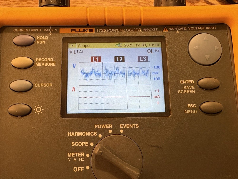Fluke 1735 Three-Phase Power Quality Data Logger And Energy Analyzer