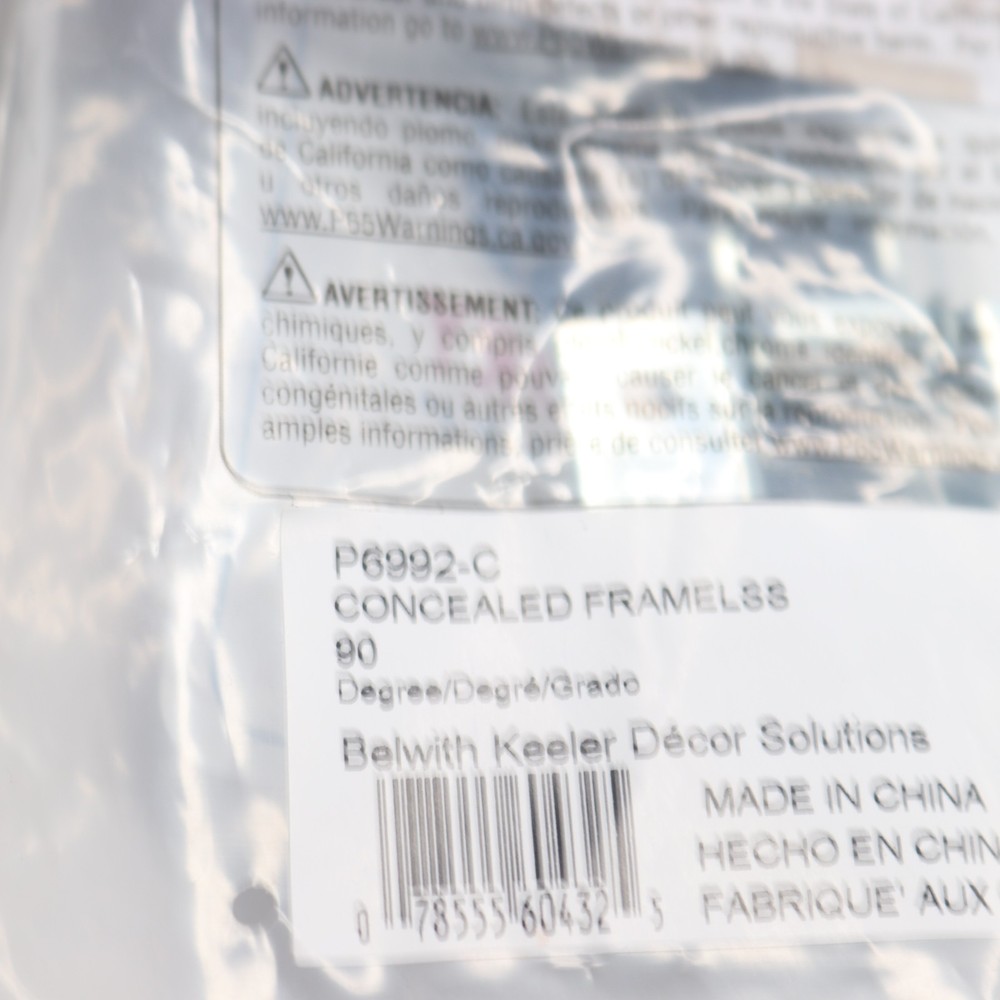 Hickory Hardware Hinge Concealed Frameless Cadmium P6992-C