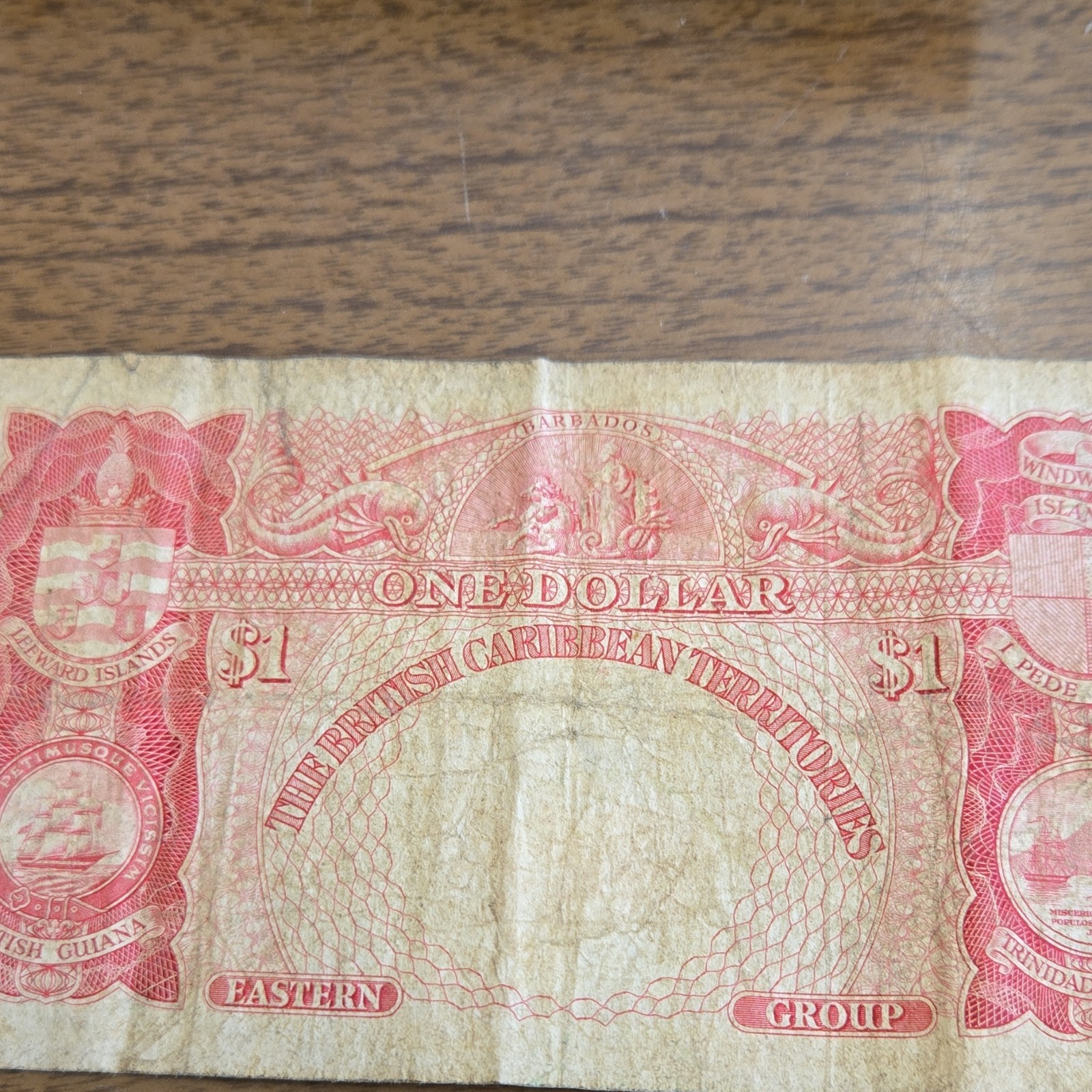 British Caribbean Territories One Dollar Banknote 1961 T3-826513