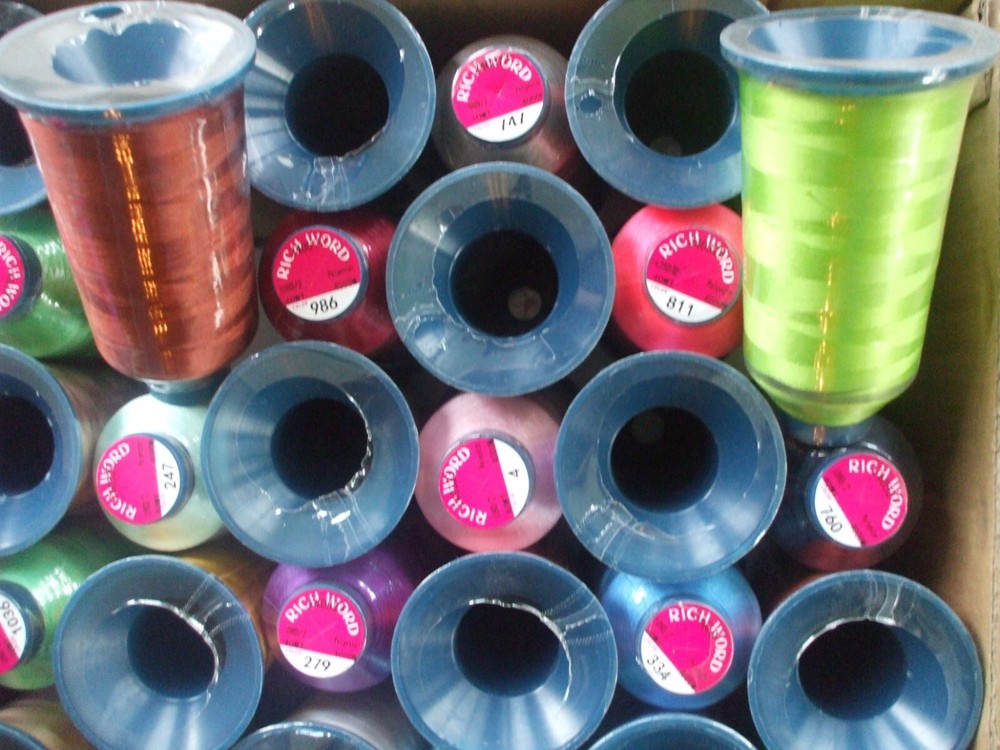 POLYESTER EMBROIDERY THREAD - 4000M, 40WT 98 CONES SPOOLS