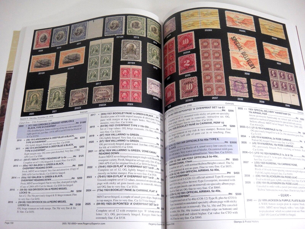 Regency Superior Stamp Auction Catalog Chicagopex 2008 Paul Mitchel Collection