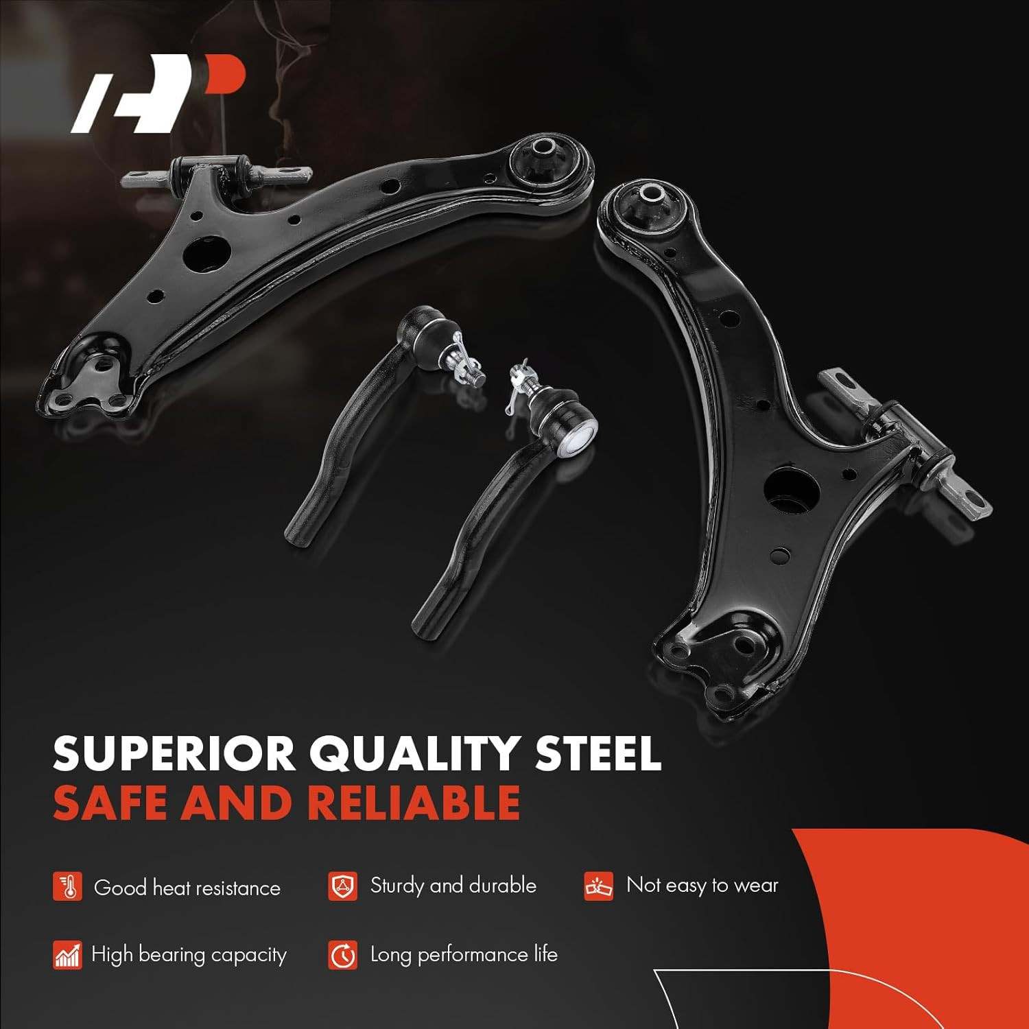 Set of 14 Front Suspension Control Arm Tie Rod Sway Toyota Camry Hybrid 2007-11