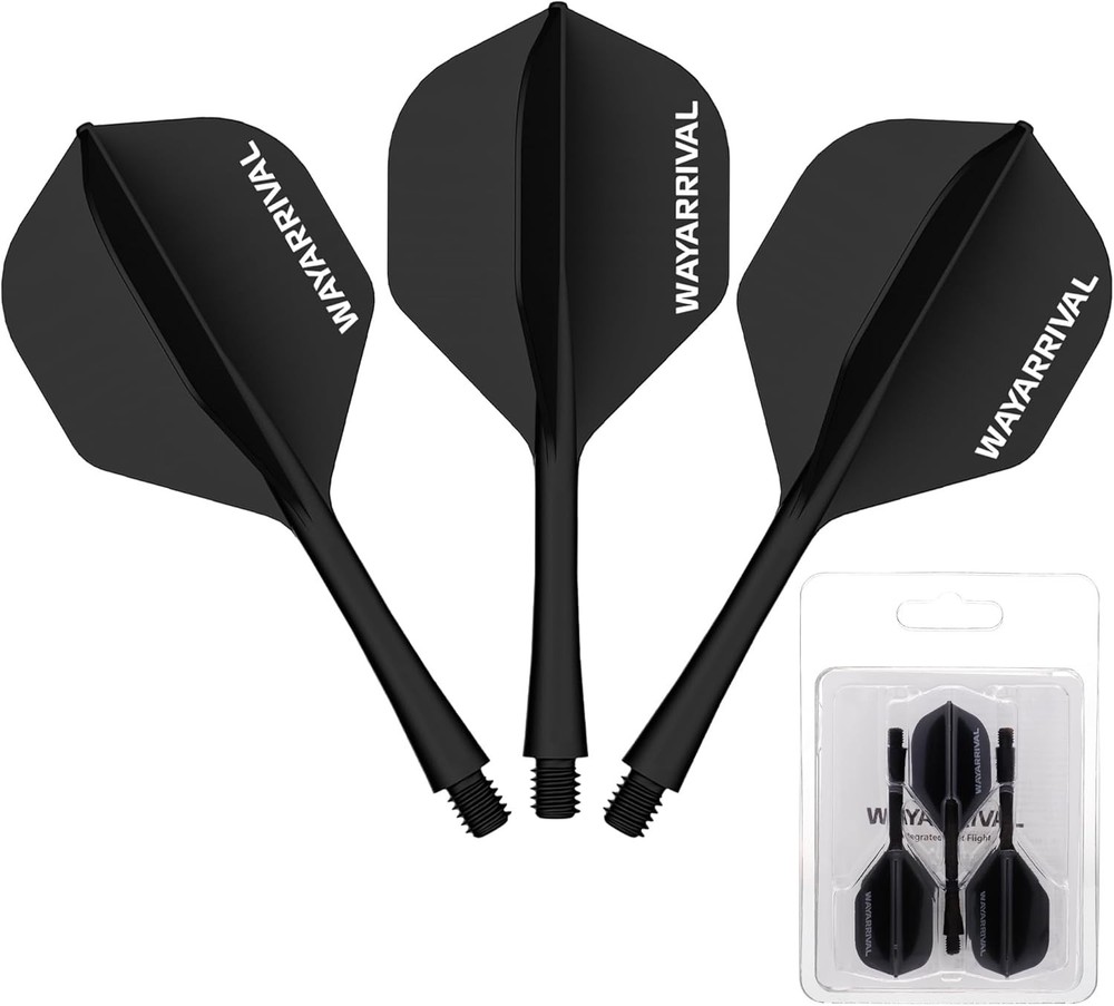 Lightweight Integrated Dart Flights - Quick 1-Second Setup, Perfect for Home Fun