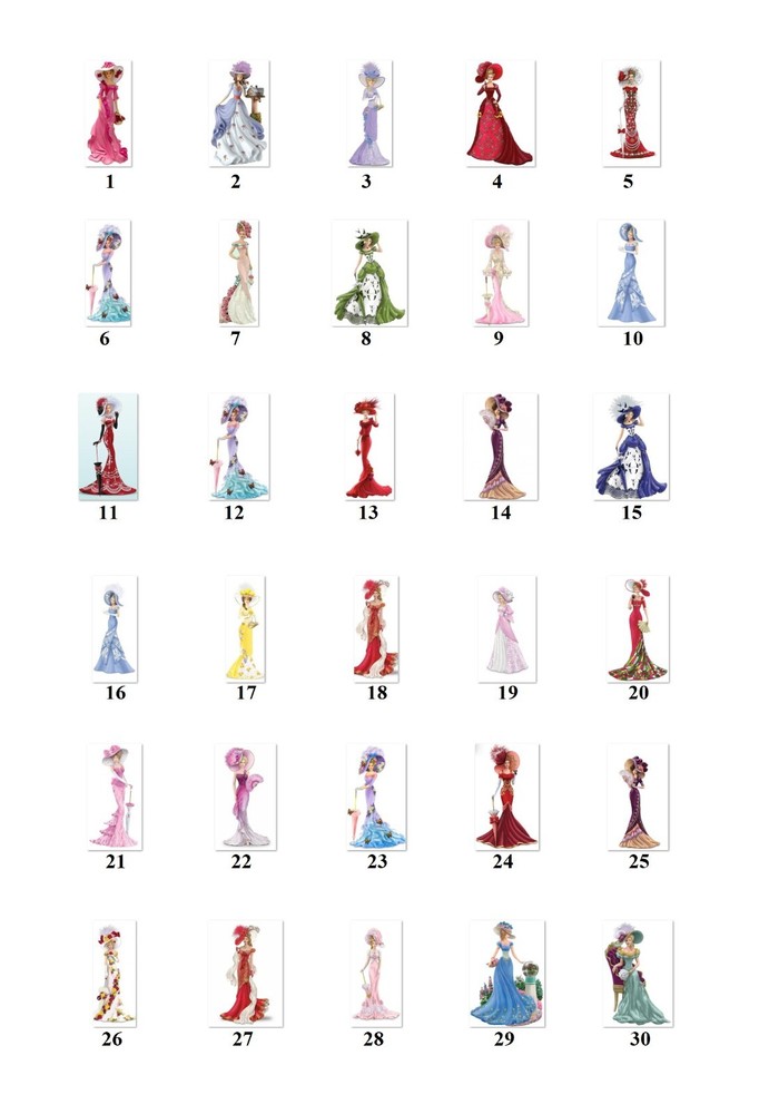 Personalized Address Labels Elegant ladies (FA 53)