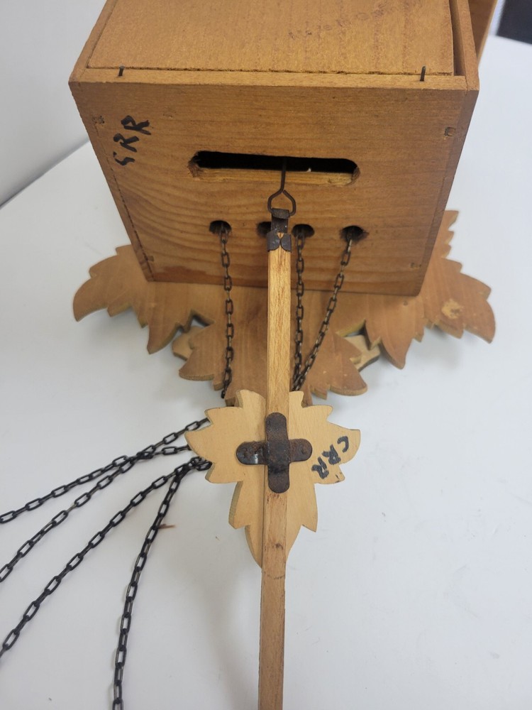 Vintage Cuckoo Clock Black Forest Made In Germany