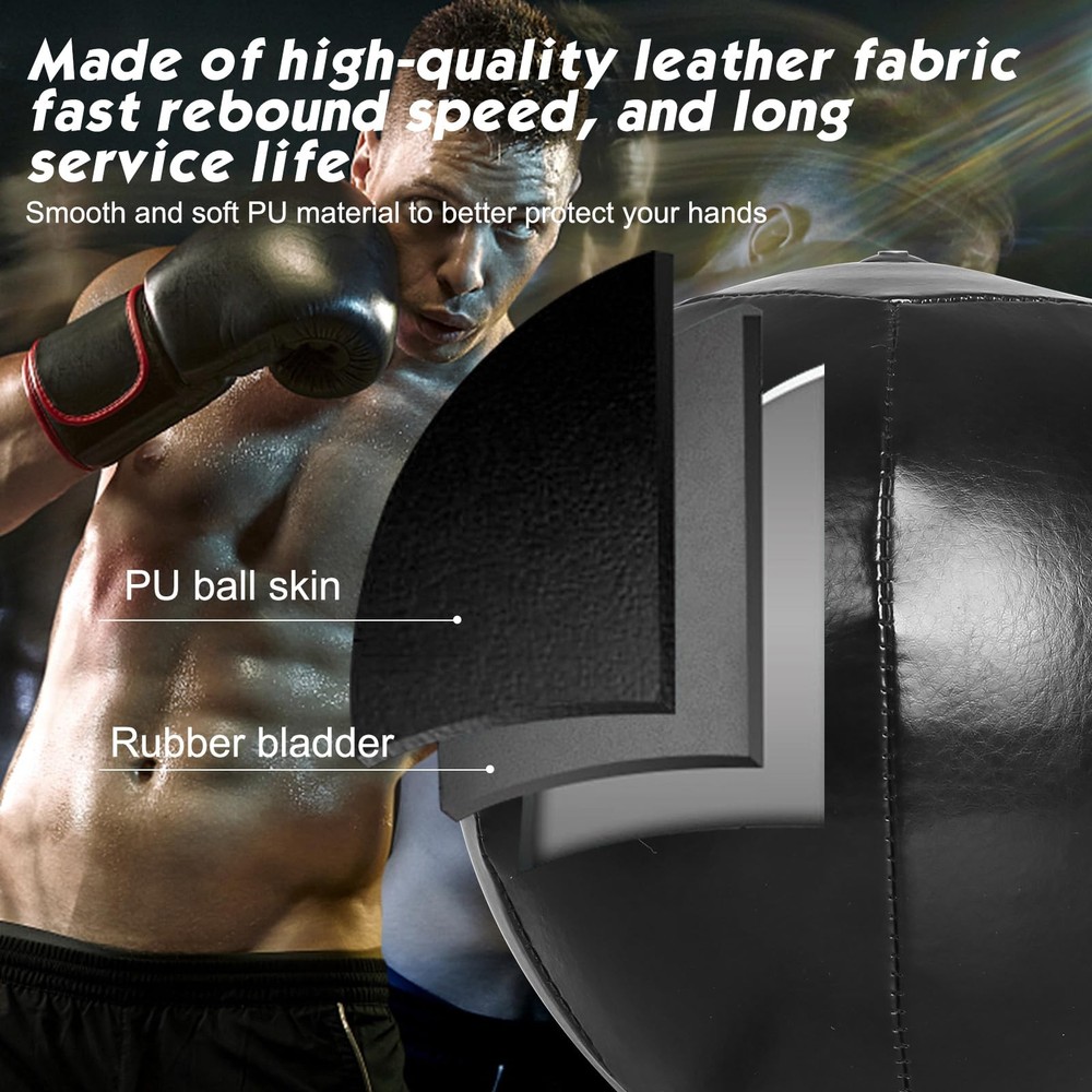 Boxing Speed Bag Reflex Featuring a Universal 8mm Screw and a Replaceable Spa...