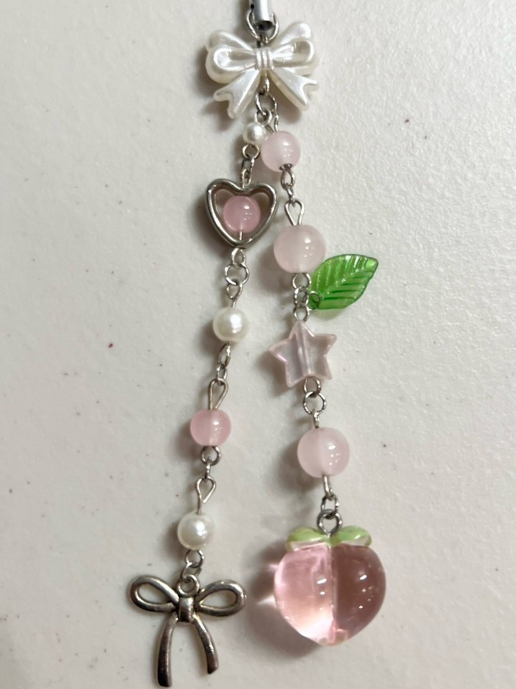 Peach Phone Charm