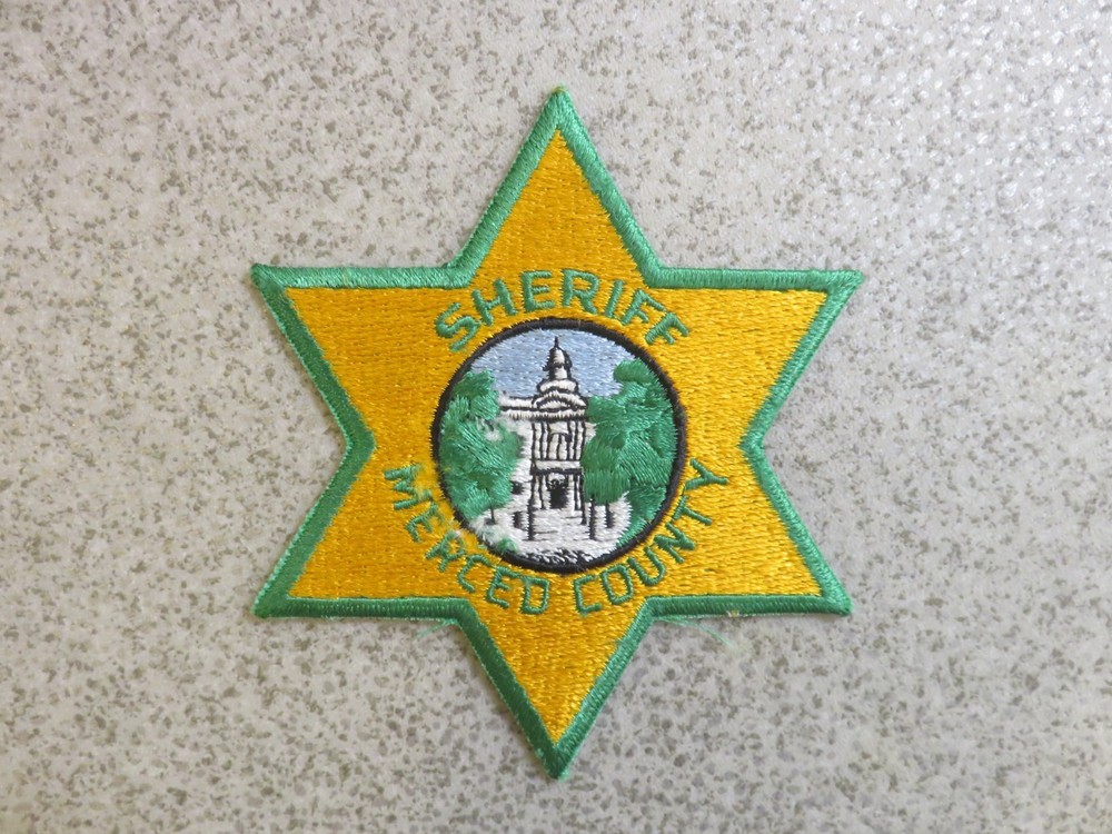 Merced County sheriff uniform shoulder patch, new cond. CA, California