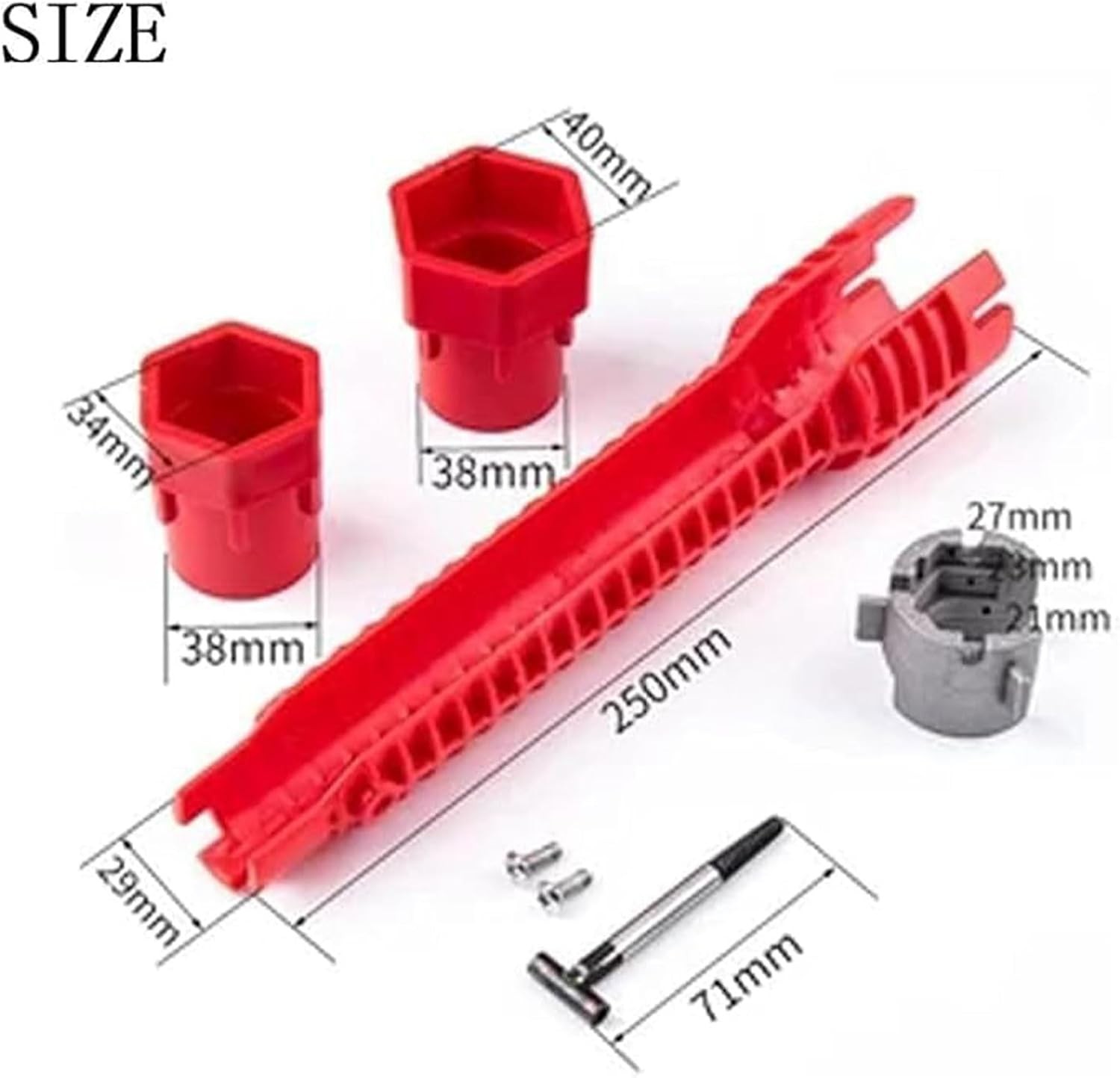 8 IN 1 Multi tool Faucet Sink Installer Pipe Wrench For Plumbers & Homeowners