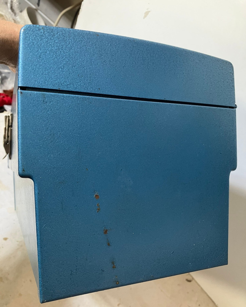 Gilbert Erector Set Blue Tool Box Instructions Original 1969