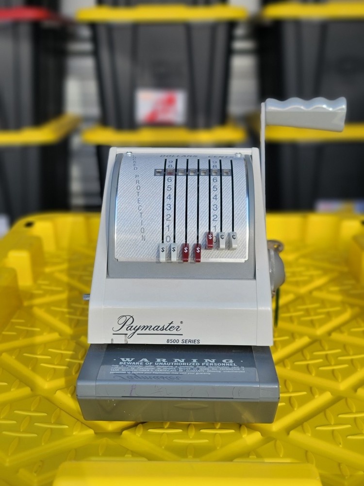 Paymaster 8500 Series (Model 8500-7) Check Writer Machine