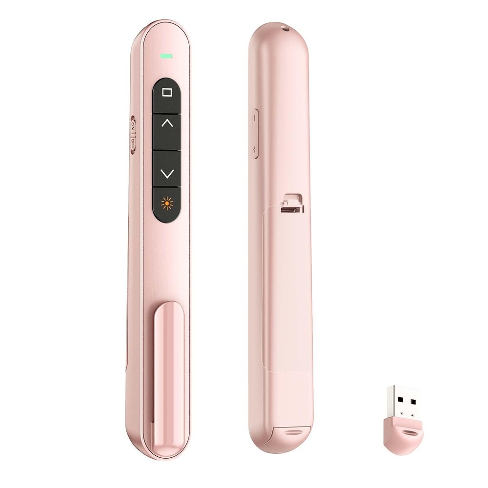 Presentation Clicker for PowerPoint, RF 2.4GHz USB Wireless Presenter Remote ...