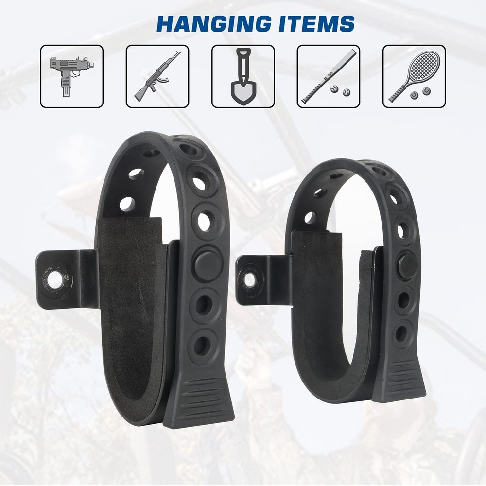 MAIKER 2pcs Gun Rack Mount for Tactical Rigid Molle Insert Panels Black