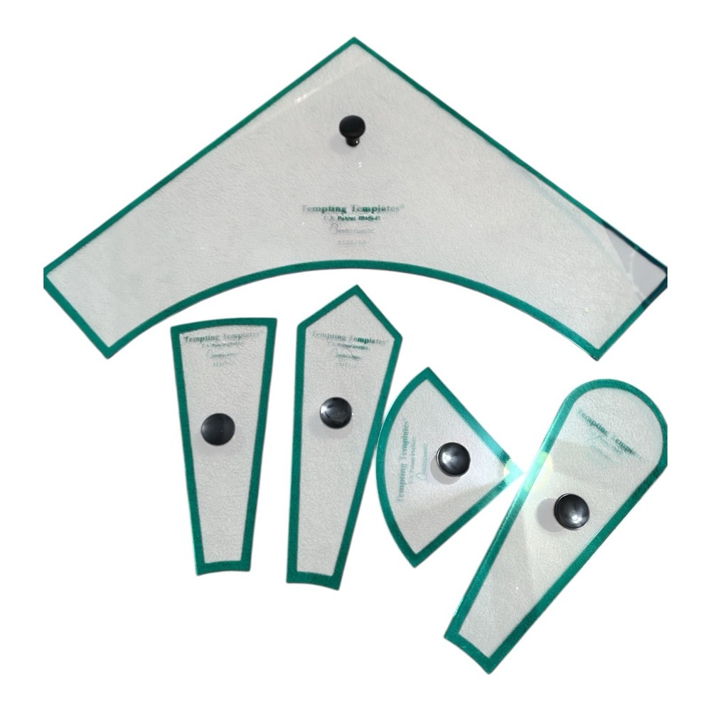 Tempting Templates Dresden Plate & Fan Template 5pc Set Rounded & Pointed