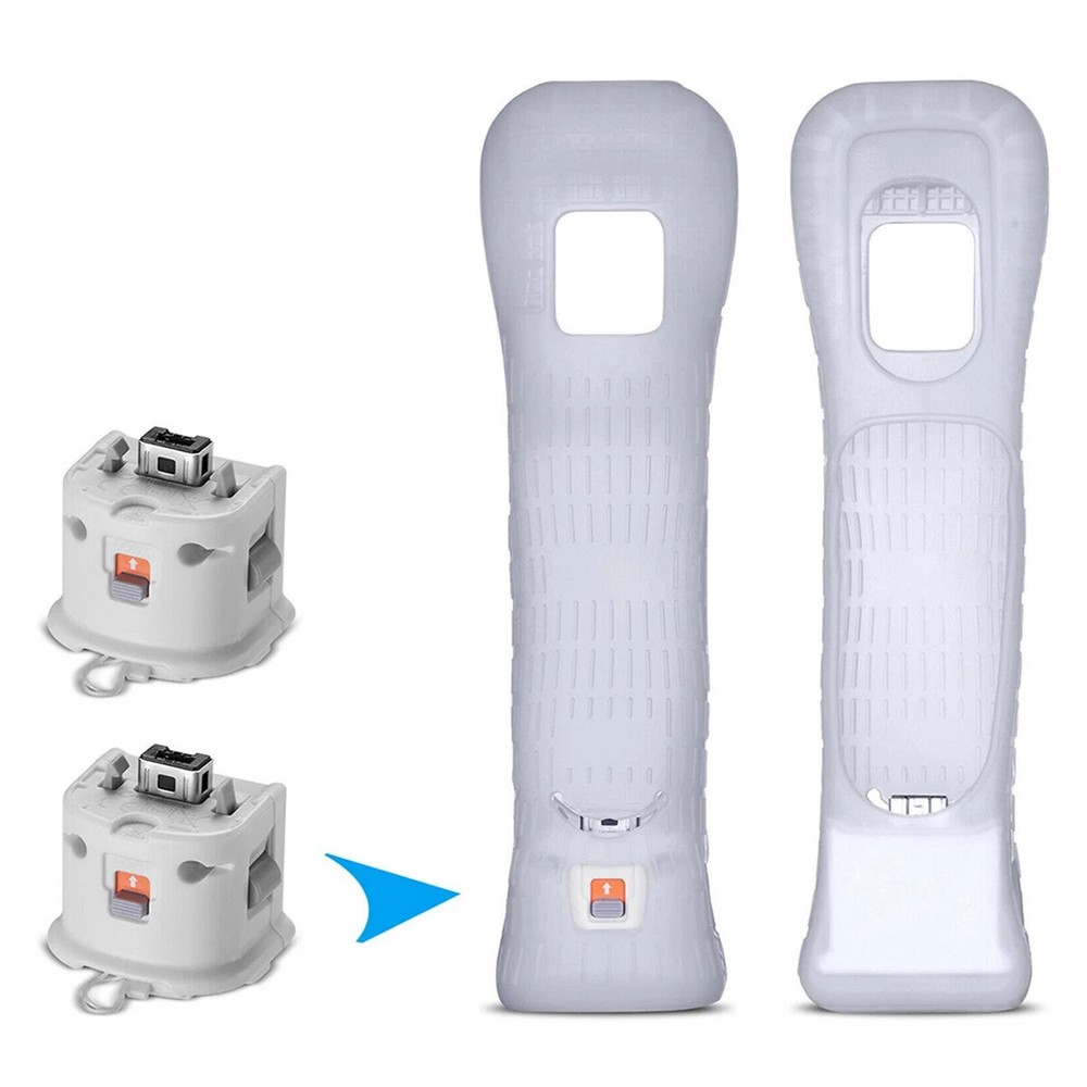 Motion Plus Adapter Sensor w/ Silicone Sleeve for Nintendo Wii Remote Controller