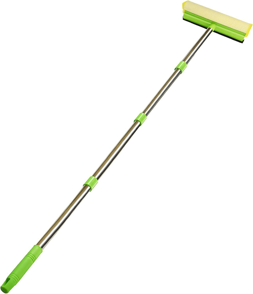 Window Squeegee, Squeegee for Window Cleaning, 2 in 1 Squeegee Window Cleaner wi