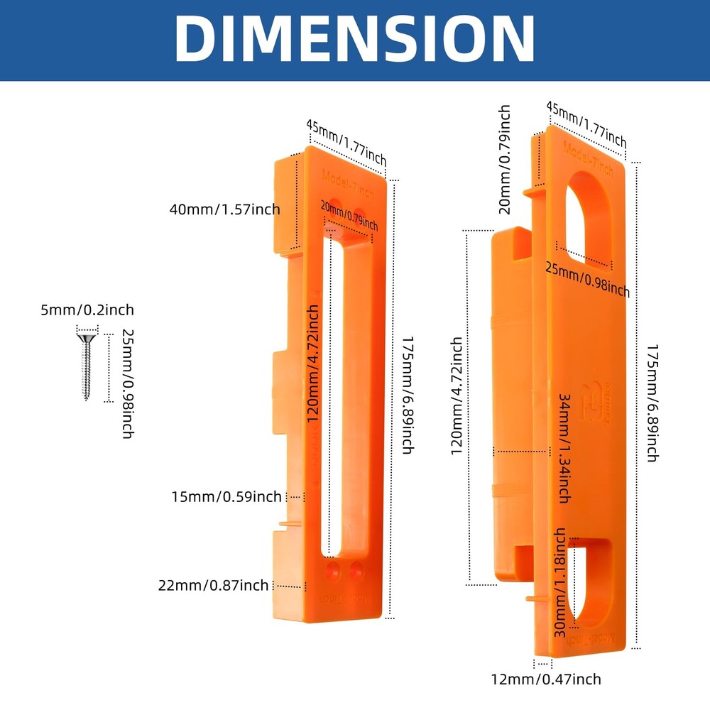 Invisible Hinge Router Guide Template for Hidden Door Installation