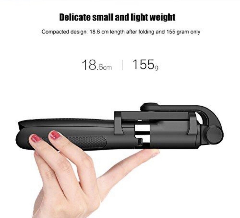 Selfie Stick Wireless Bluetooth with Remote and Extendable Tripod Phone Holder