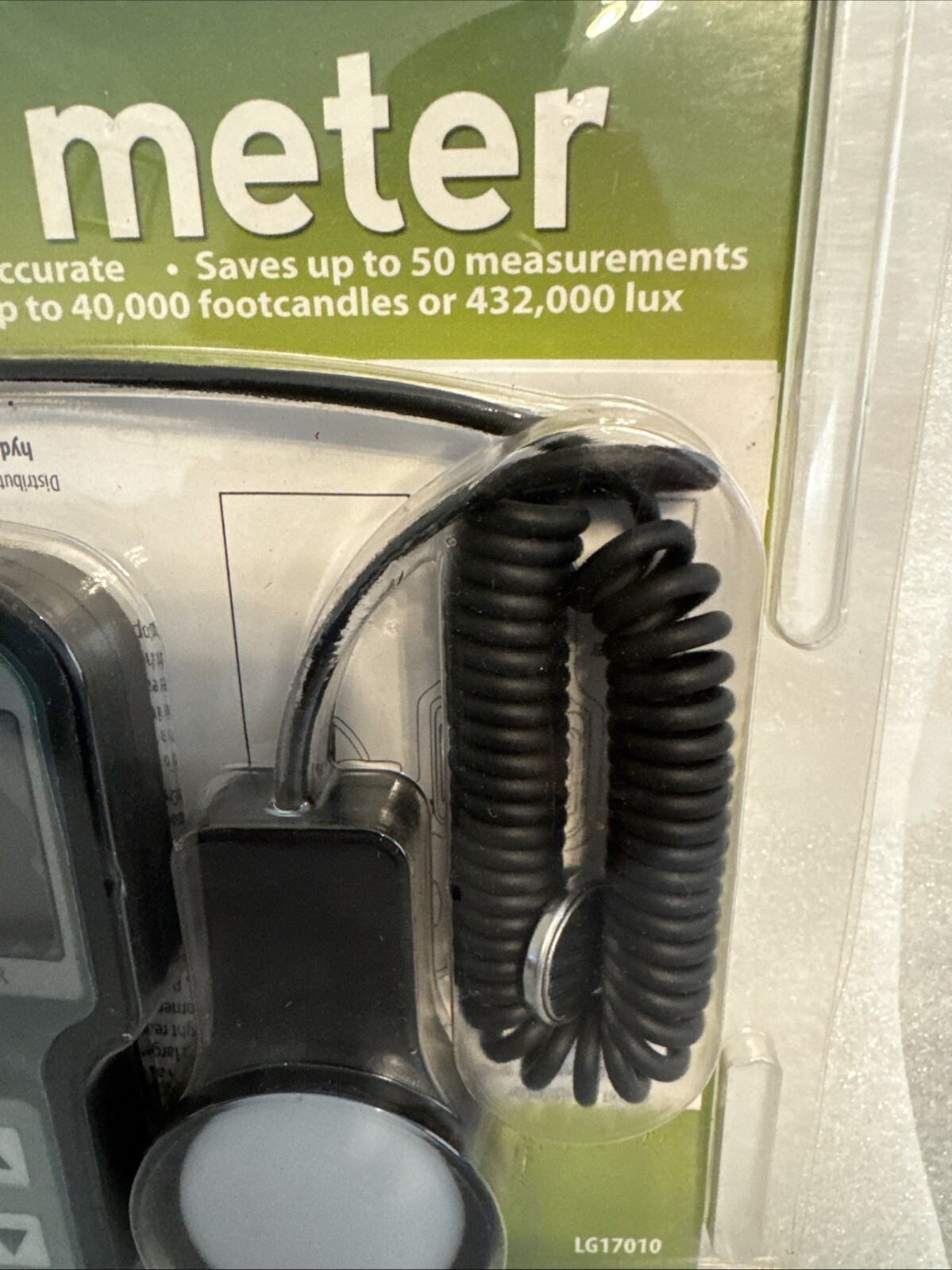 Hydrofarm Active Eye LG17010 Digital Plant Grow Hydroponic Light Meter NEW